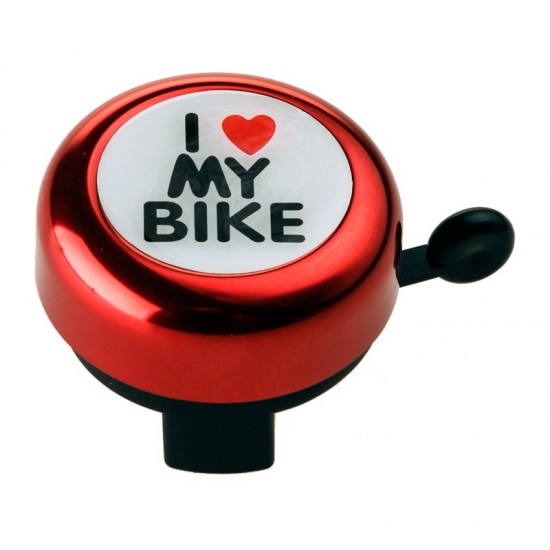 Звънец RideFit I Love My Bike Alu Color Аксесоари